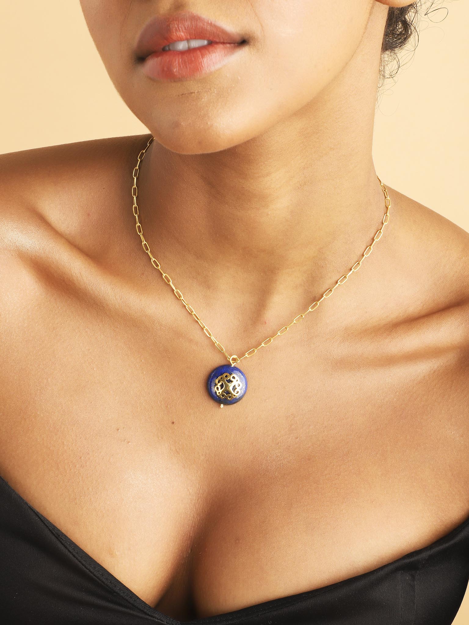 Melange Necklace Blue Lapis - Lila Rasa