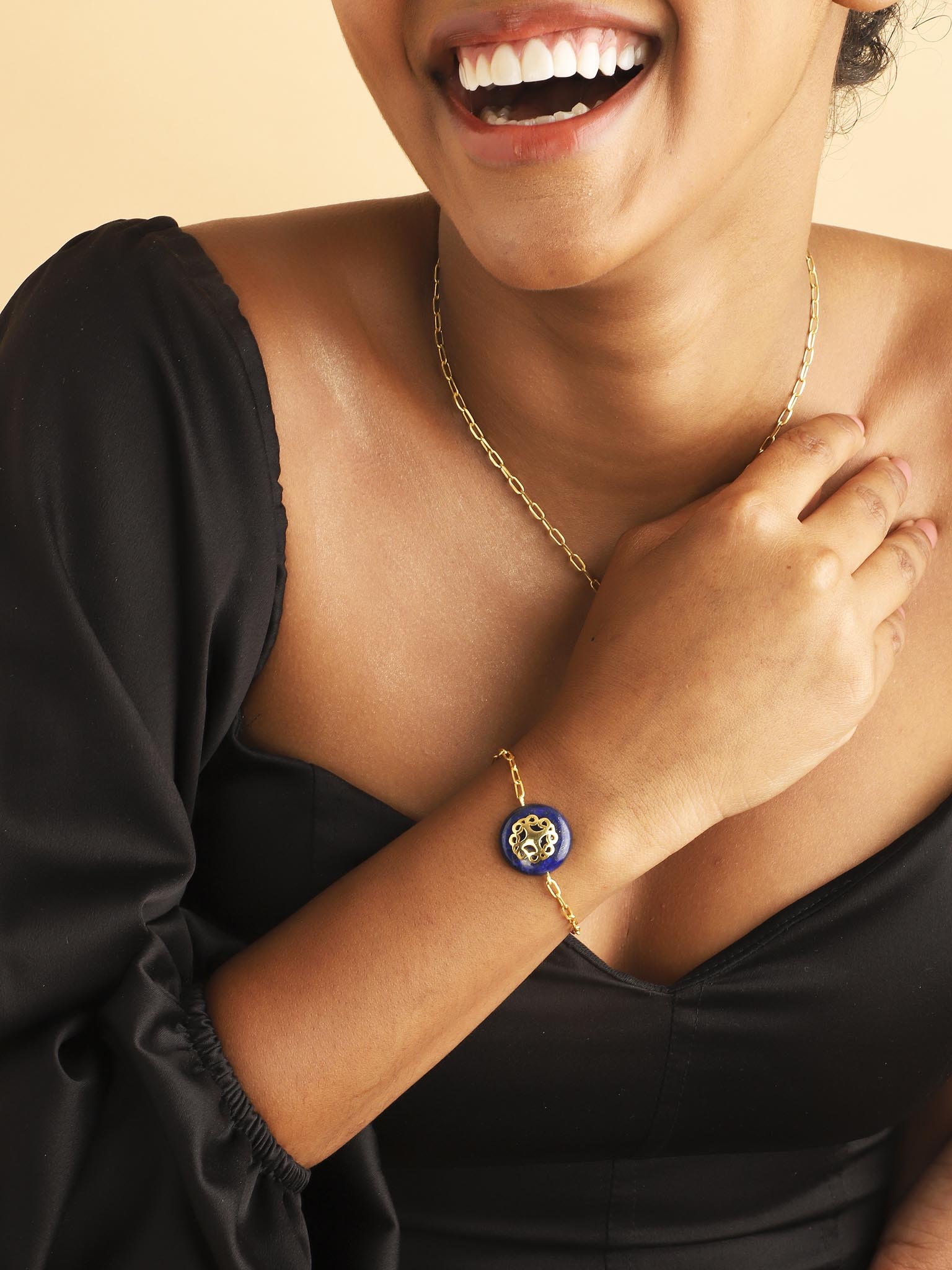 Melange Necklace Blue Lapis - Lila Rasa