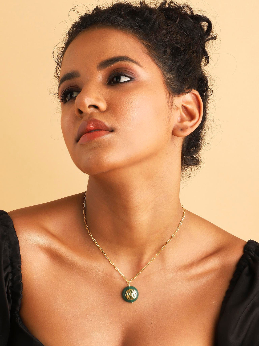 Melange Necklace Green Onyx - Lila Rasa