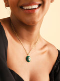 Melange Necklace Green Onyx - Lila Rasa