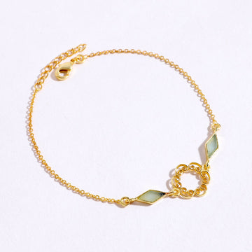 Filigree Opal Chalcedony Bracelet