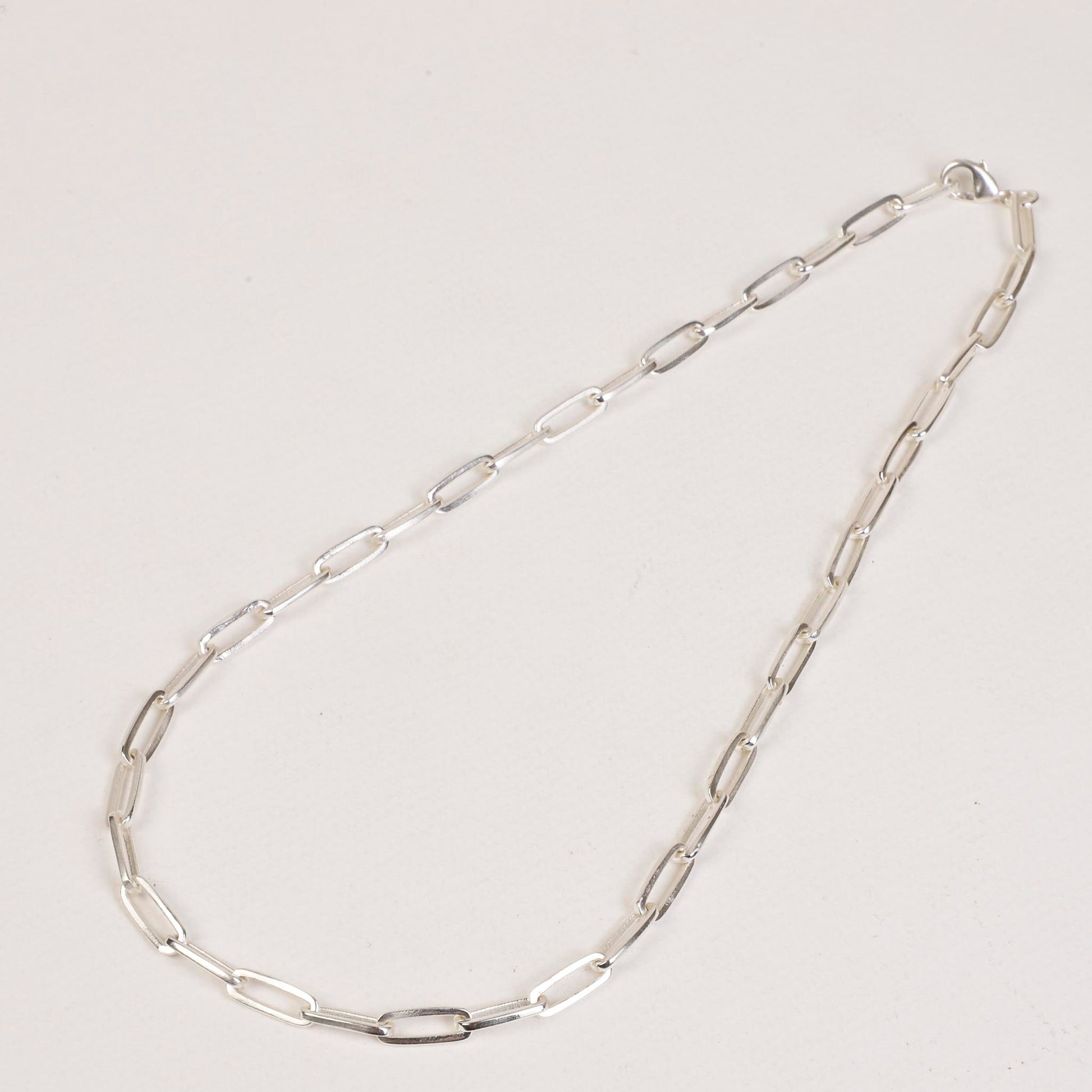 Paperclip Chain Necklace Silver (Large) - Lila Rasa