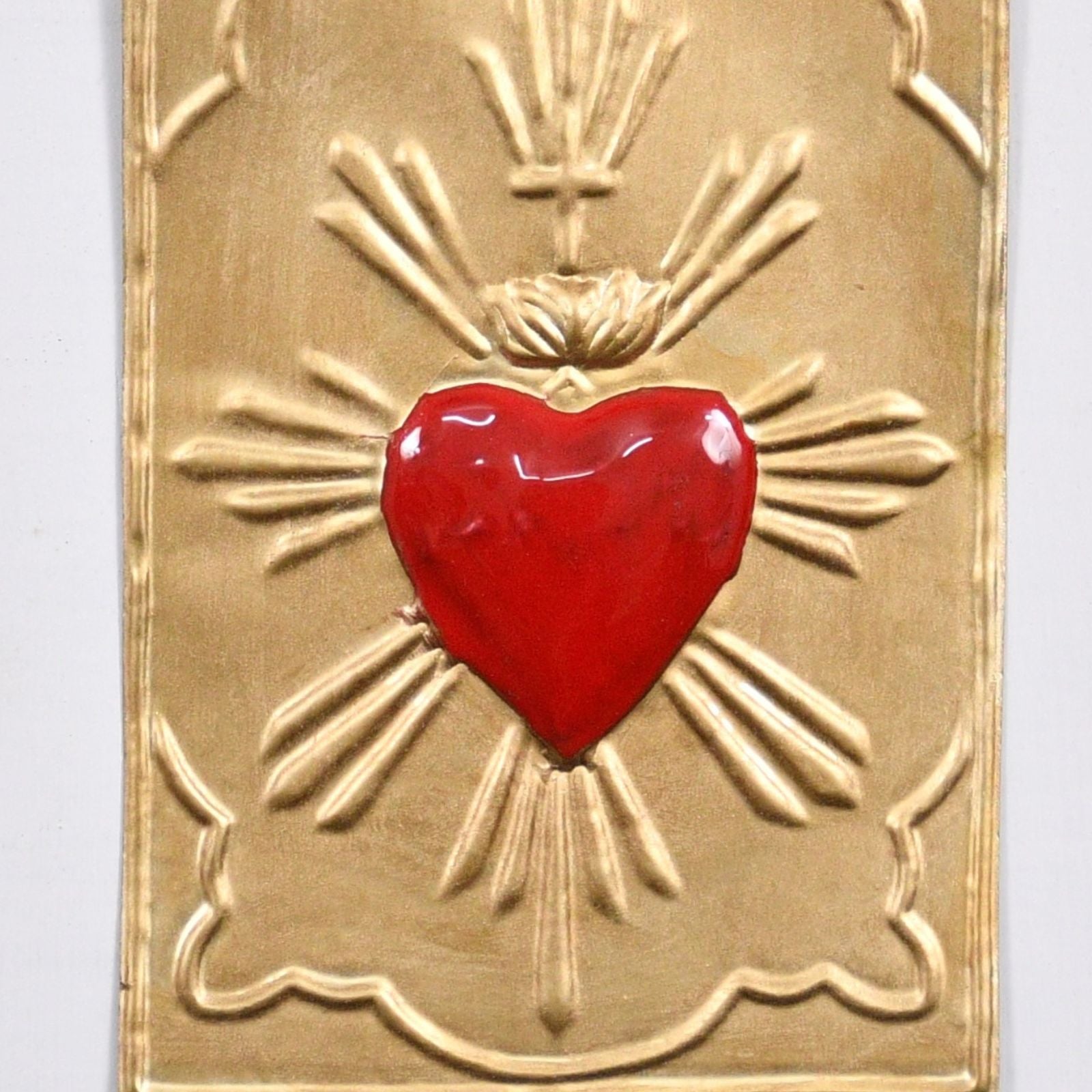 Ex-Voto Red Heart Plaque