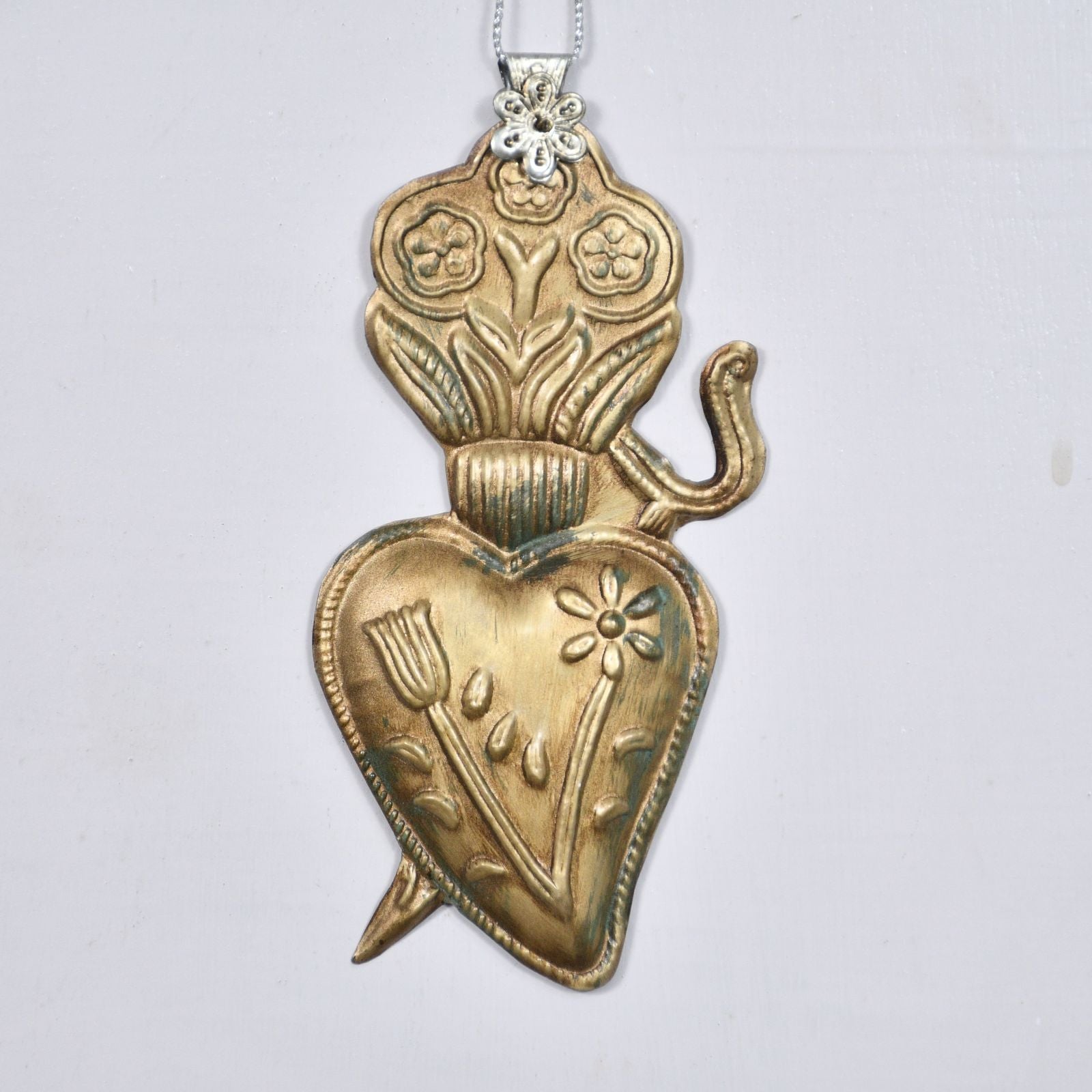 MILAGRO HEART HANGING ORNAMENT