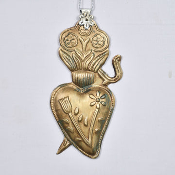 MILAGRO HEART HANGING ORNAMENT