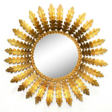 Golden leaf Accent Mirror