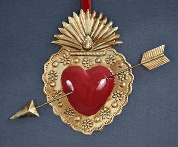 Milagro Red Heart with Arrow