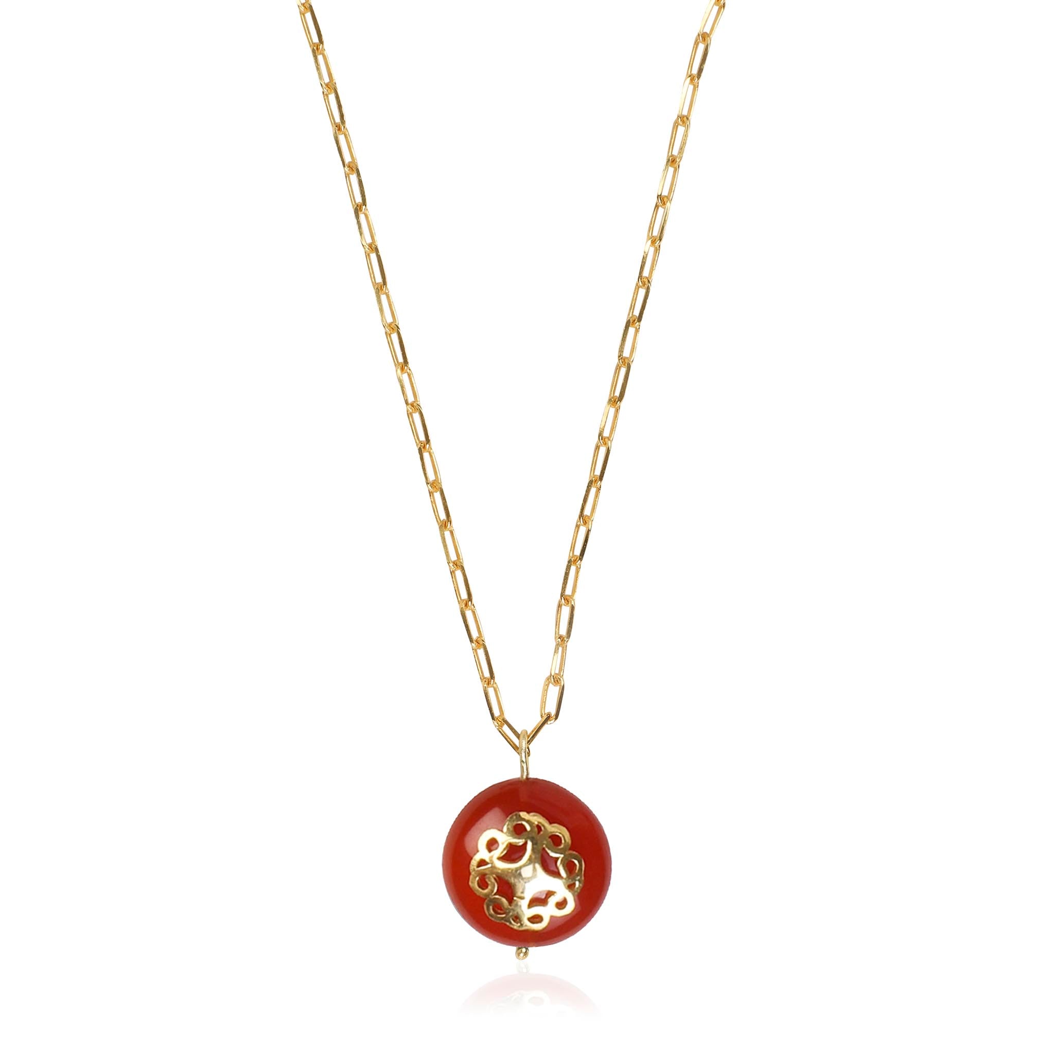 Melange Necklace Red Carnelian - Lila Rasa