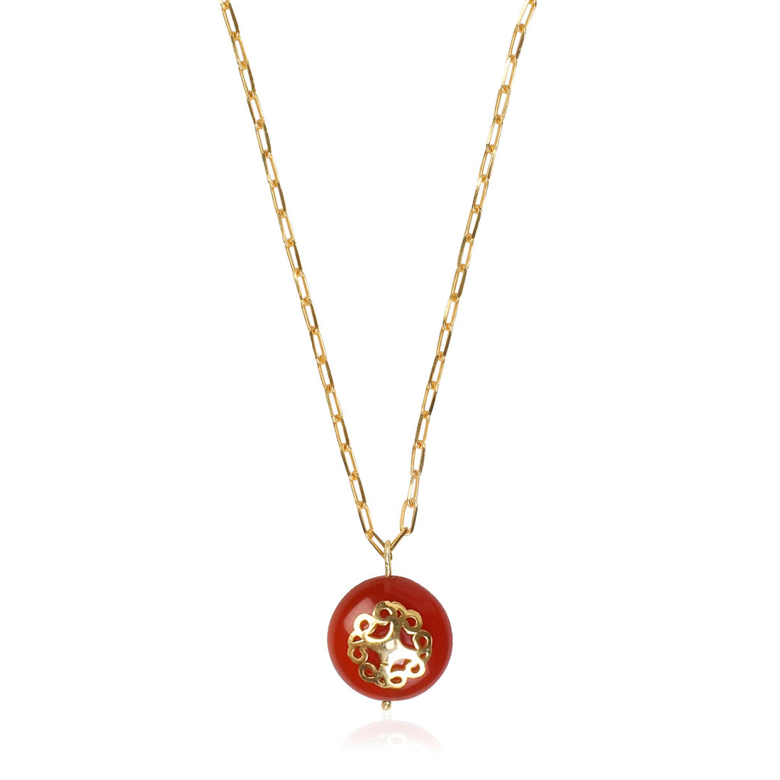 Melange Necklace Red Carnelian - Lila Rasa