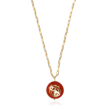 Melange Necklace Red Carnelian - Lila Rasa