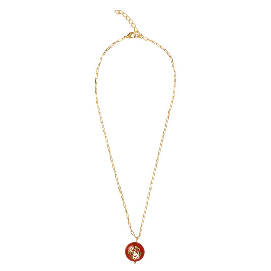 Melange Necklace Red Carnelian - Lila Rasa