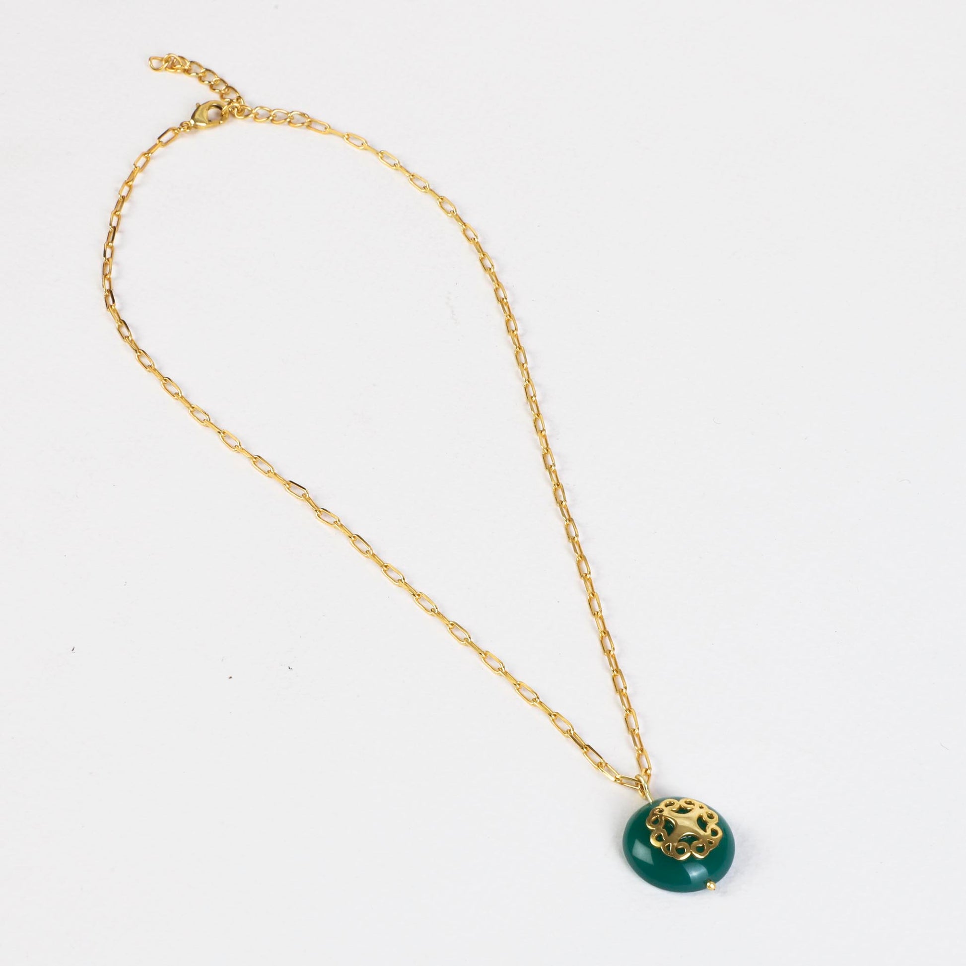 Melange Necklace Green Onyx - Lila Rasa