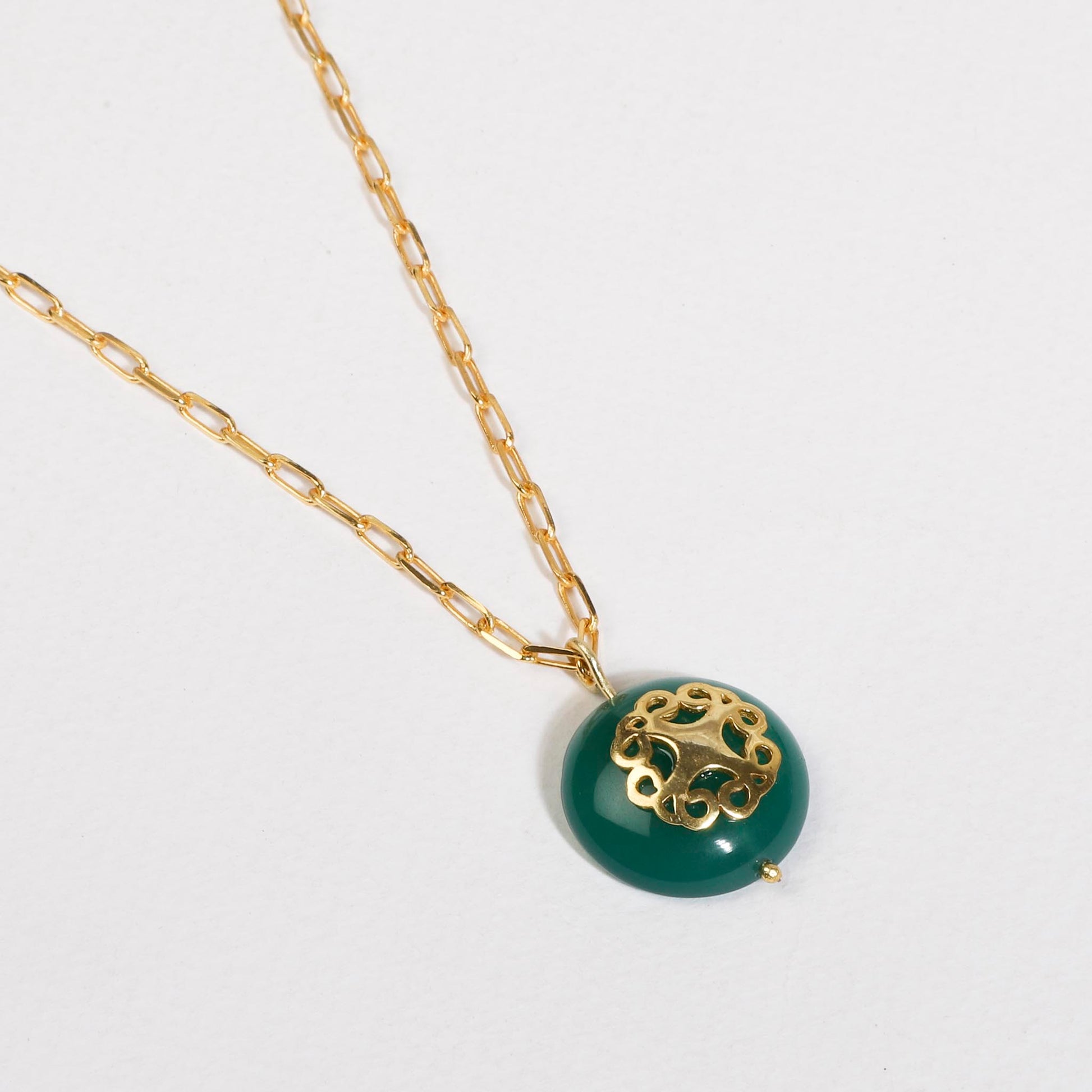 Melange Necklace Green Onyx - Lila Rasa