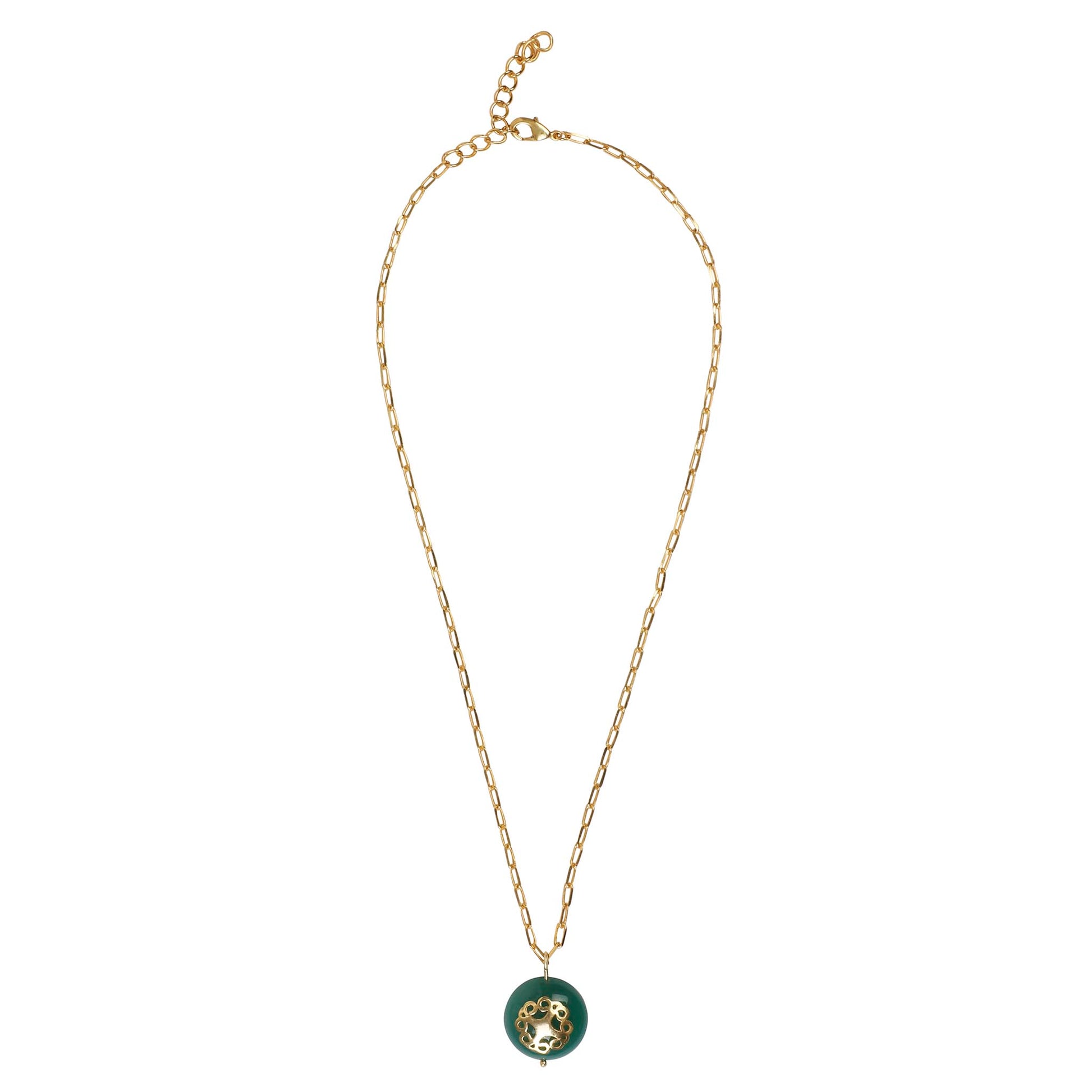 Melange Necklace Green Onyx - Lila Rasa