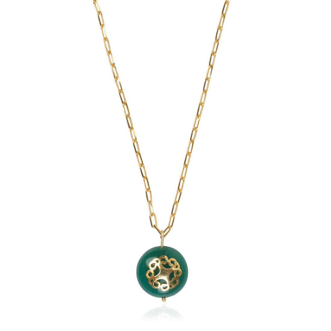 Melange Necklace Green Onyx - Lila Rasa