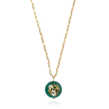 Melange Necklace Green Onyx - Lila Rasa