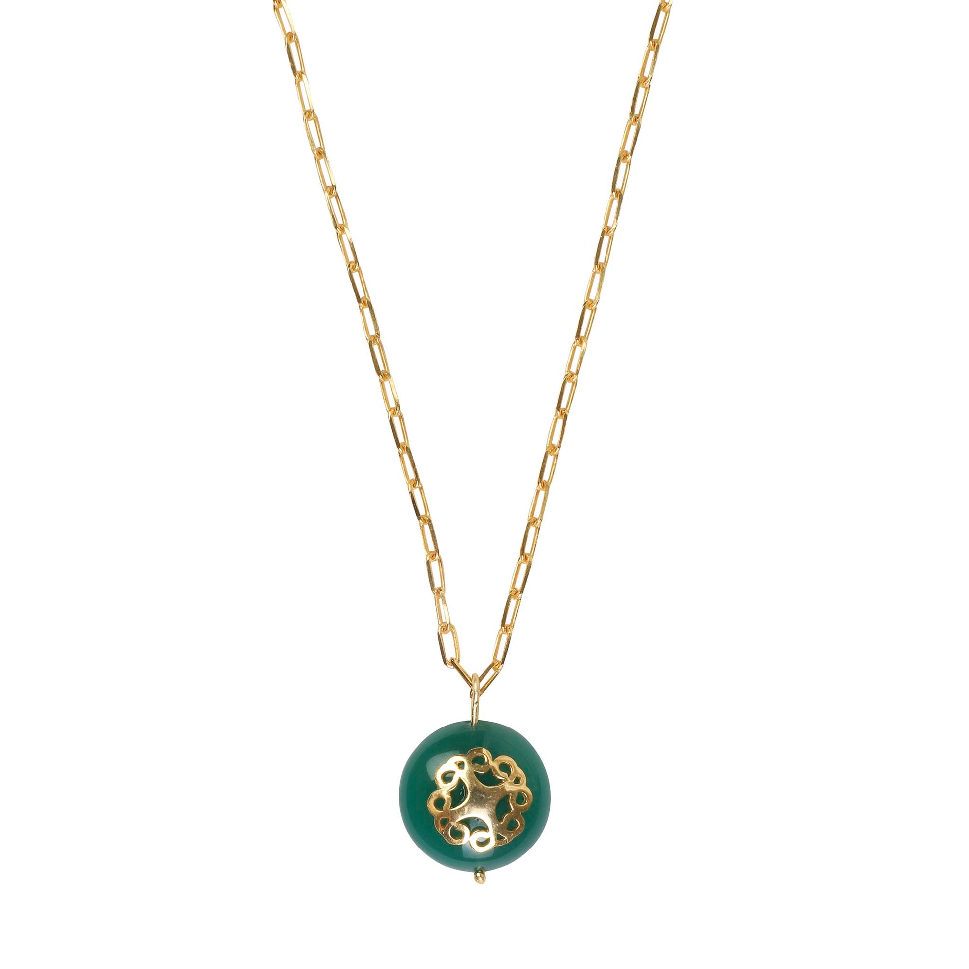 Melange Necklace Green Onyx - Lila Rasa
