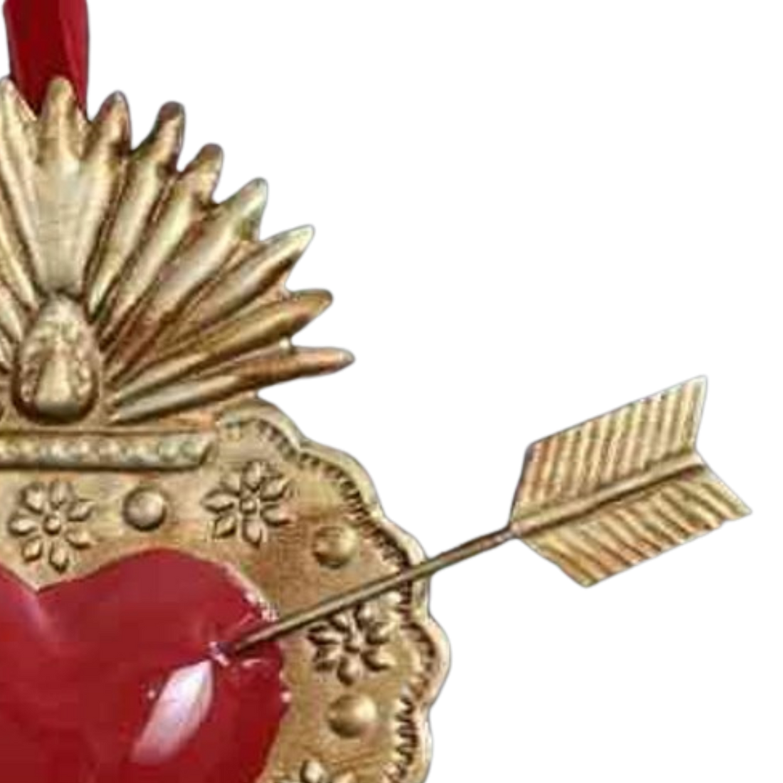 Milagro Red Heart with Arrow