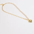Pearl Garden Necklace Link Pearl Heart - Lila Rasa