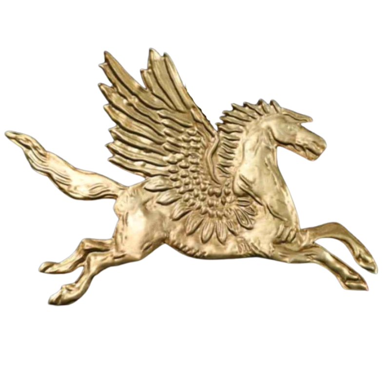Gold pegasus emblem 
