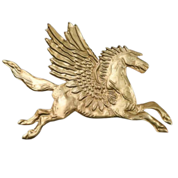 Gold pegasus emblem 