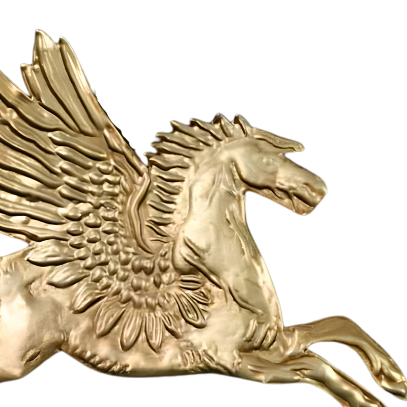Gold pegasus emblem 