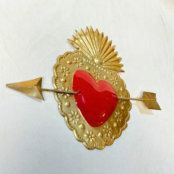 Milagro Red Heart with Arrow