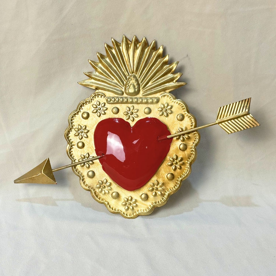 Milagro Red Heart with Arrow