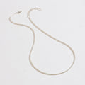 Rope Chain Necklace Silver 17