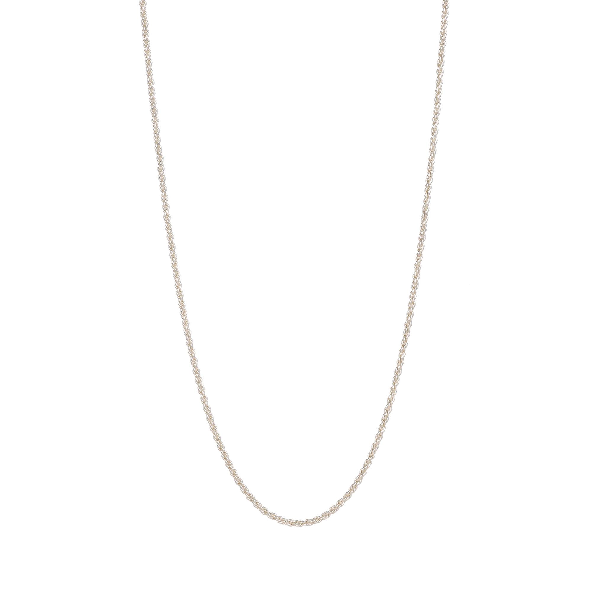 Rope Chain Necklace Silver 17" - Lila Rasa