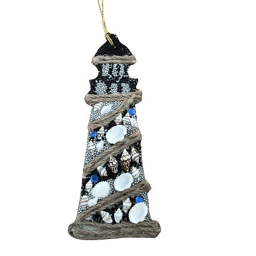 Seashell Lighthouse Hanging Ornament