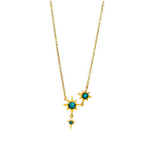 Star Gaze North Star Necklace Gold - Lila Rasa