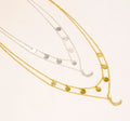 Star Gaze Double Layer Necklace Gold - Lila Rasa