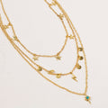 Star Gaze Triple Layer Night Sky Necklace Gold - Lila Rasa