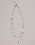 Star Gaze Triple Layer Night Sky Necklace Silver - Lila Rasa