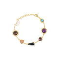 Stellar Elegance -  7 Healing Stones Bracelet - Lila Rasa