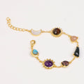 Stellar Elegance -  7 Healing Stones Bracelet - Lila Rasa
