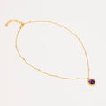 Stellar Elegance - Chakra Necklace Purple Amethyst - Lila Rasa
