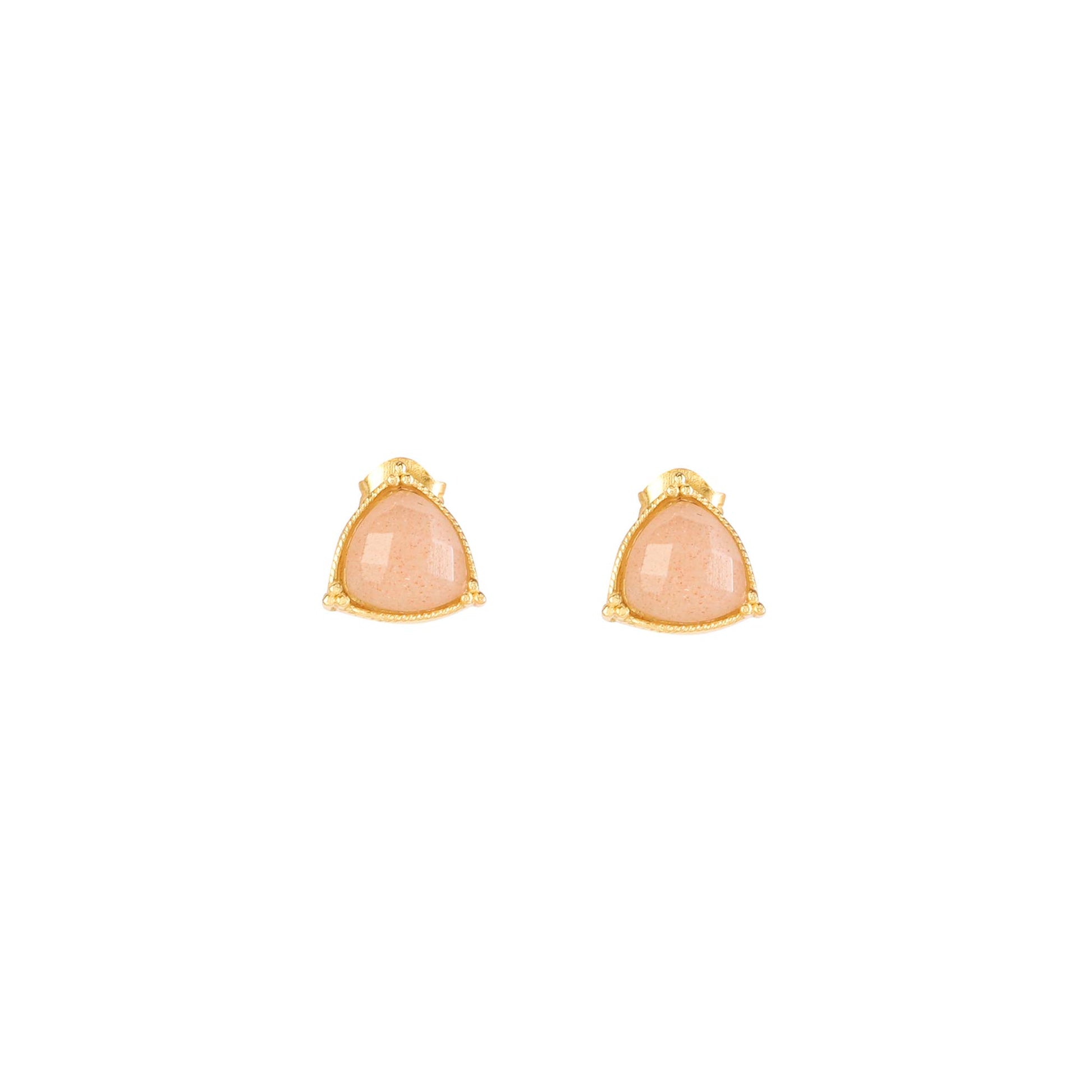 Stellar Elegance - Chakra Earrings Moon Peach - Lila Rasa