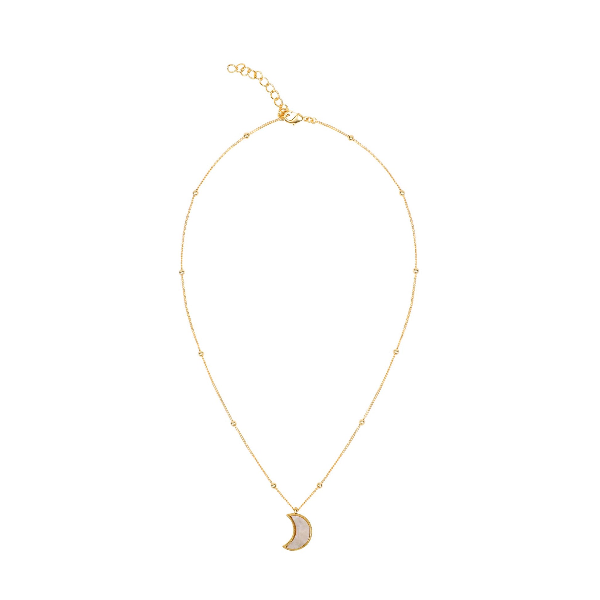 Stellar Elegance - Chakra Necklace Mother of Pearl - Lila Rasa