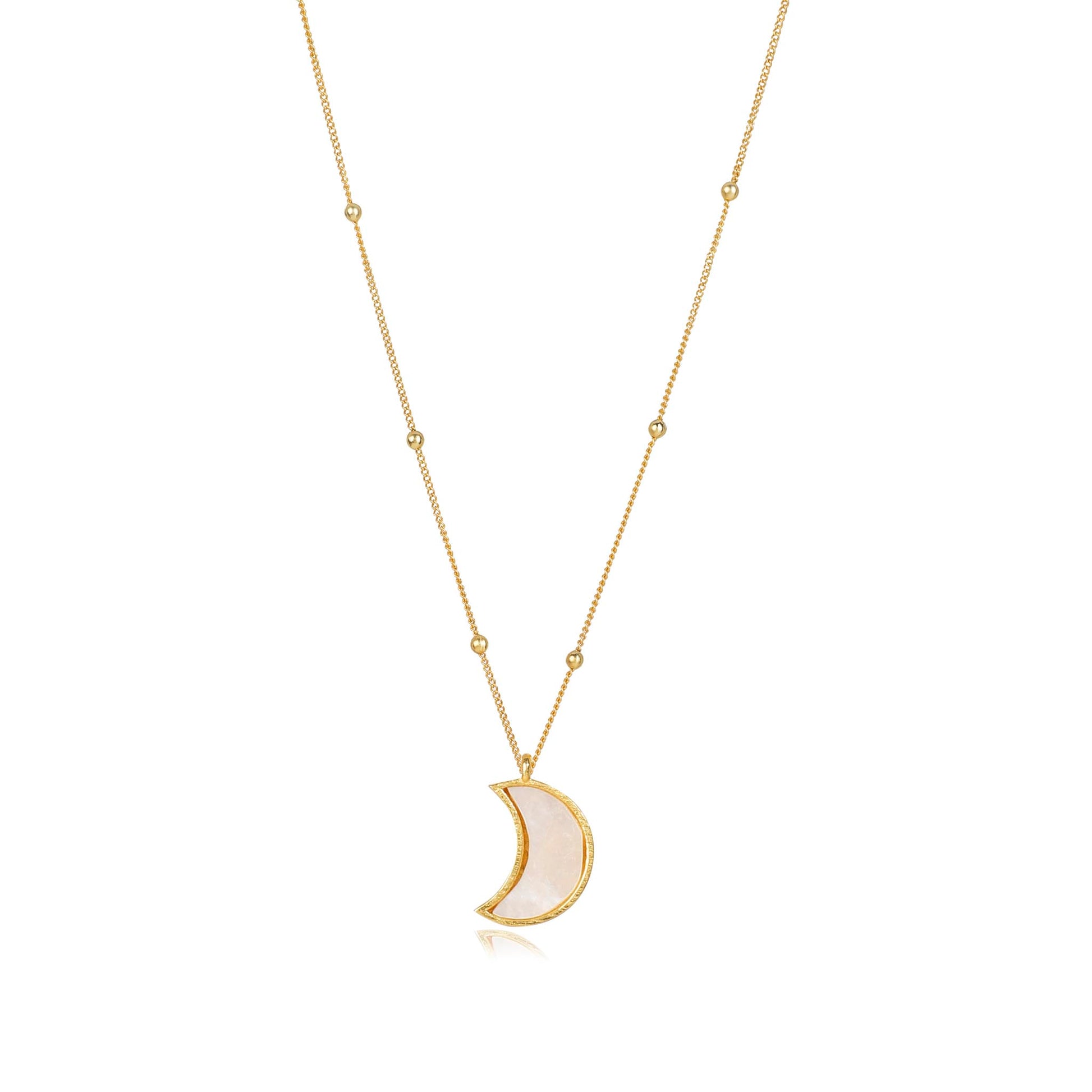 Stellar Elegance - Chakra Necklace Mother of Pearl - Lila Rasa
