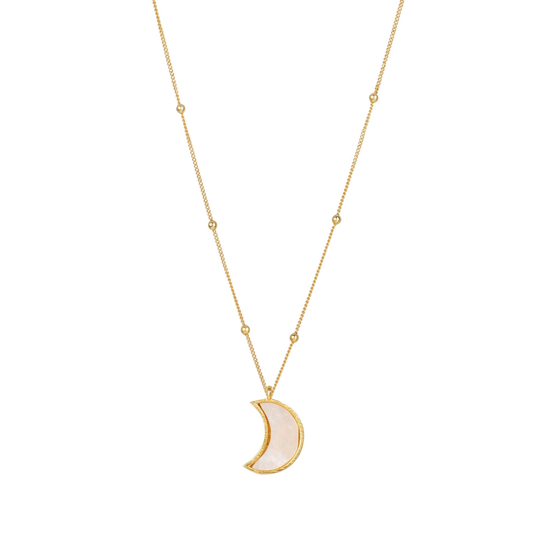 Stellar Elegance - Chakra Necklace Mother of Pearl - Lila Rasa