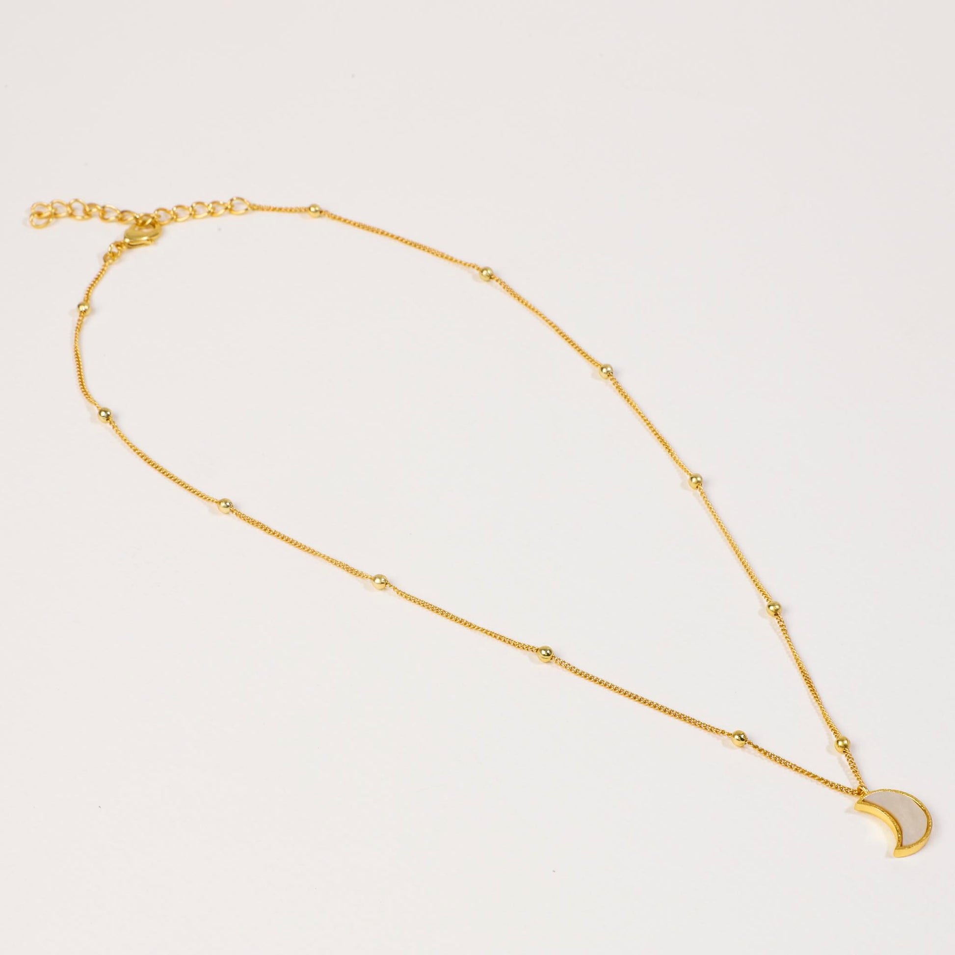 Stellar Elegance - Chakra Necklace Mother of Pearl - Lila Rasa