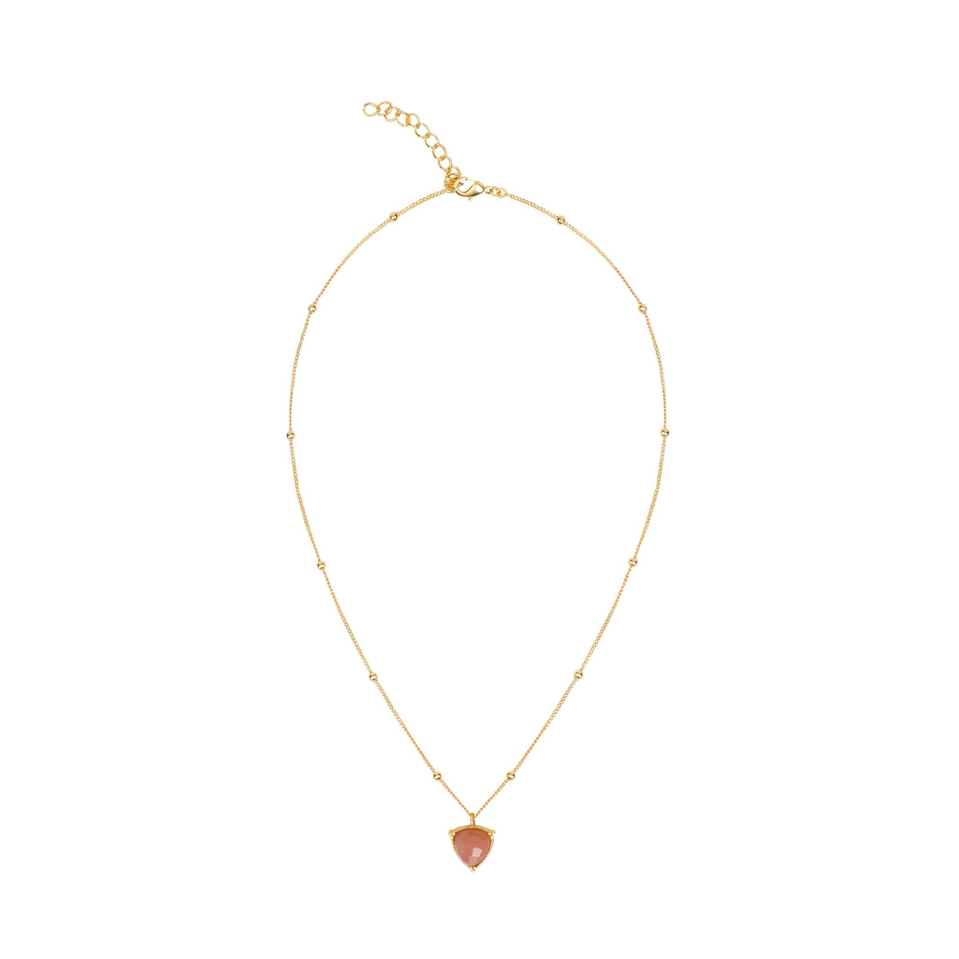 Stellar Elegance - Chakra Necklace Moon Peach - Lila Rasa
