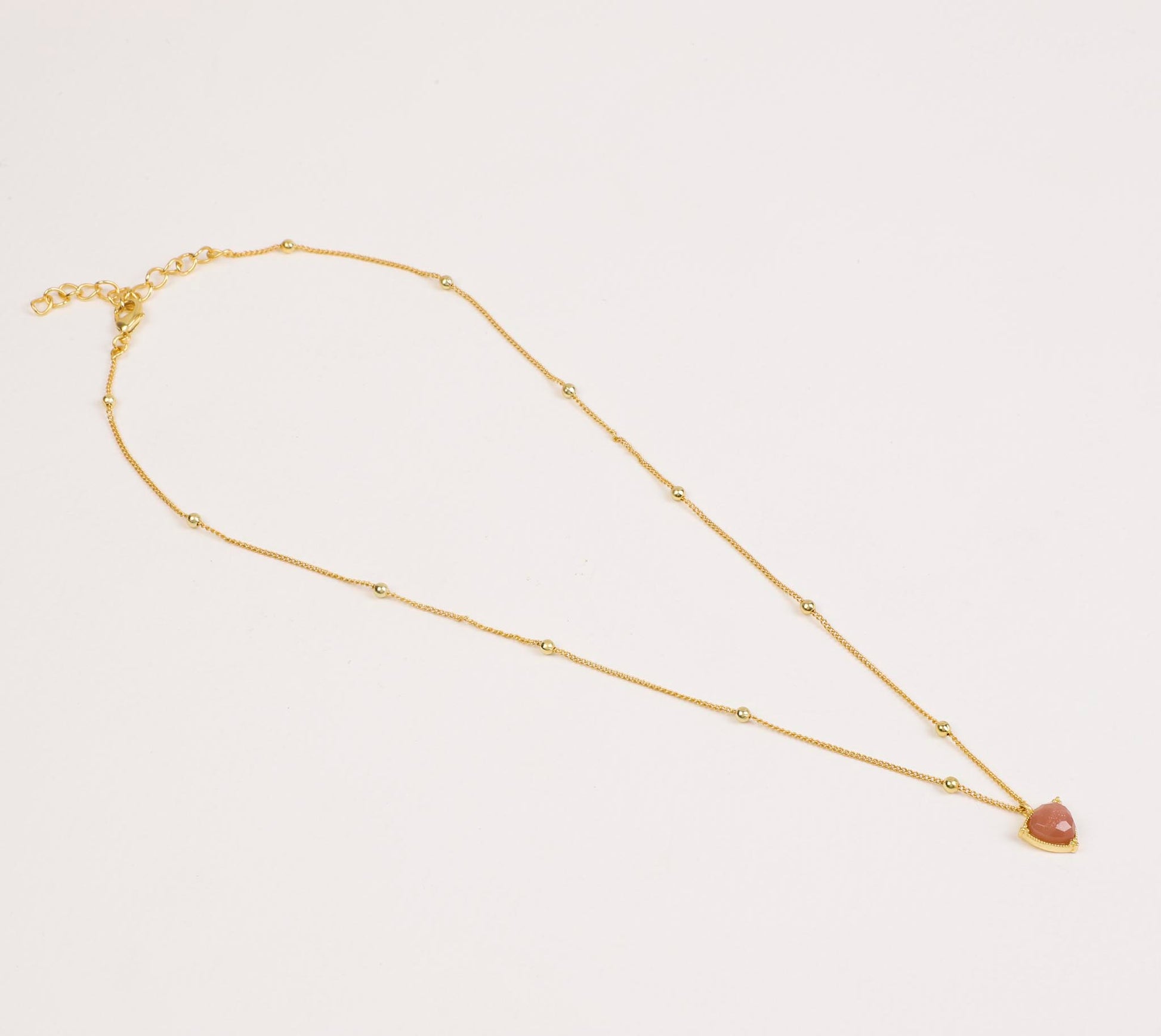 Stellar Elegance - Chakra Necklace Moon Peach - Lila Rasa