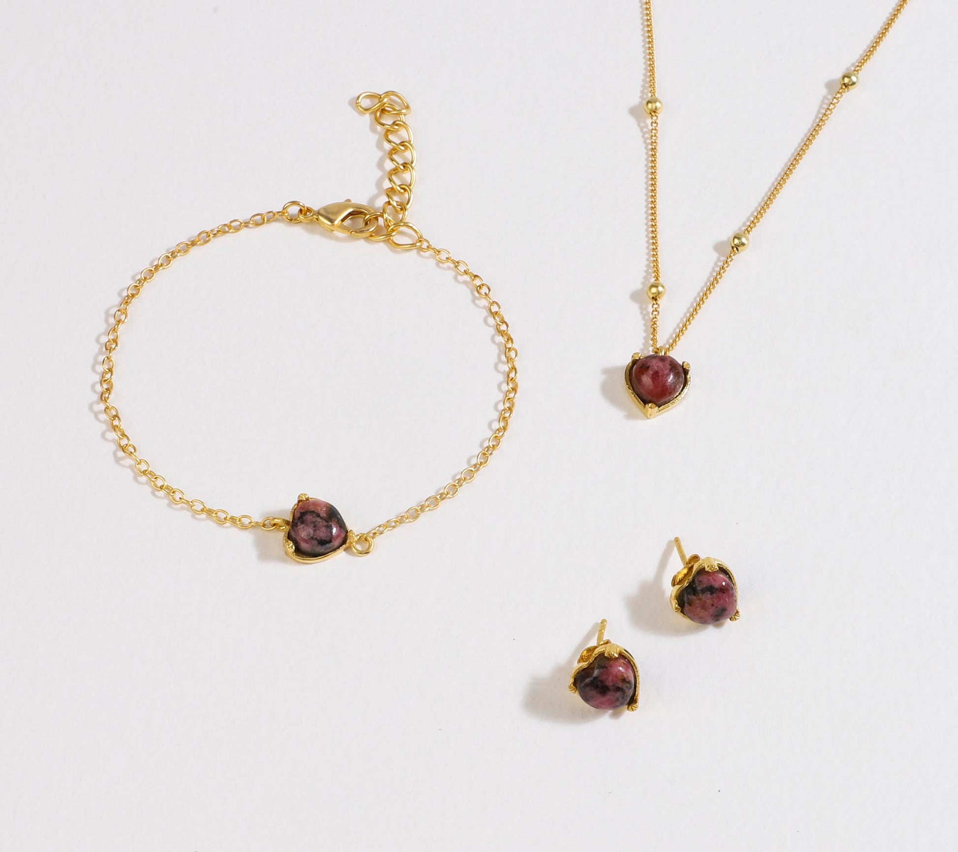 Stellar Elegance - Chakra Bracelet Rhodonite - Lila Rasa