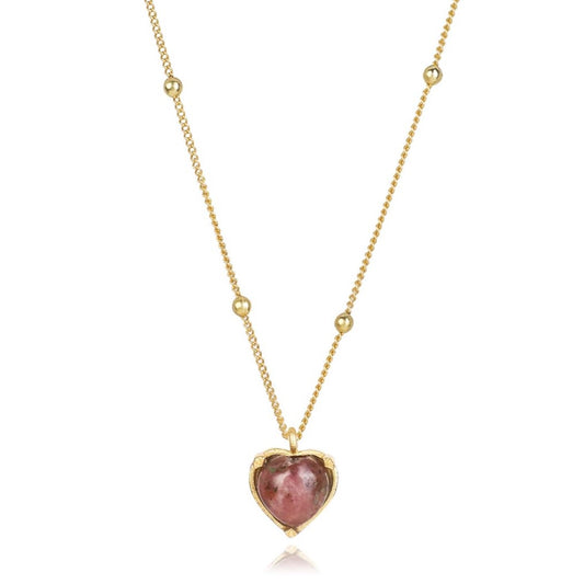 Stellar Elegance - Chakra Necklace Rhodonite - Lila Rasa