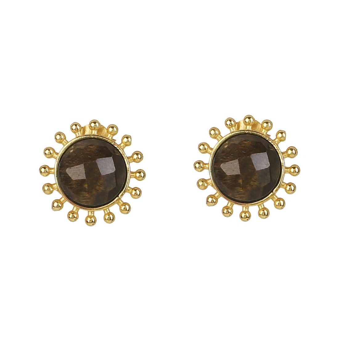 Stellar Elegance - Chakra Earrings Tiger Eye - Lila Rasa