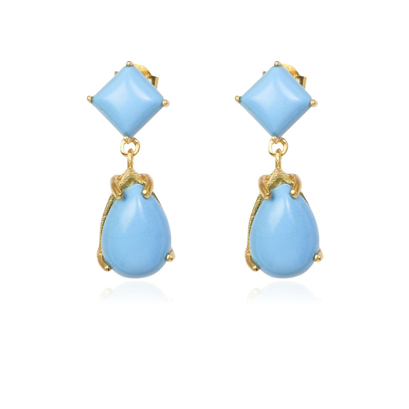 "Azure Dream" Turquoise Stone Earring - Lila Rasa