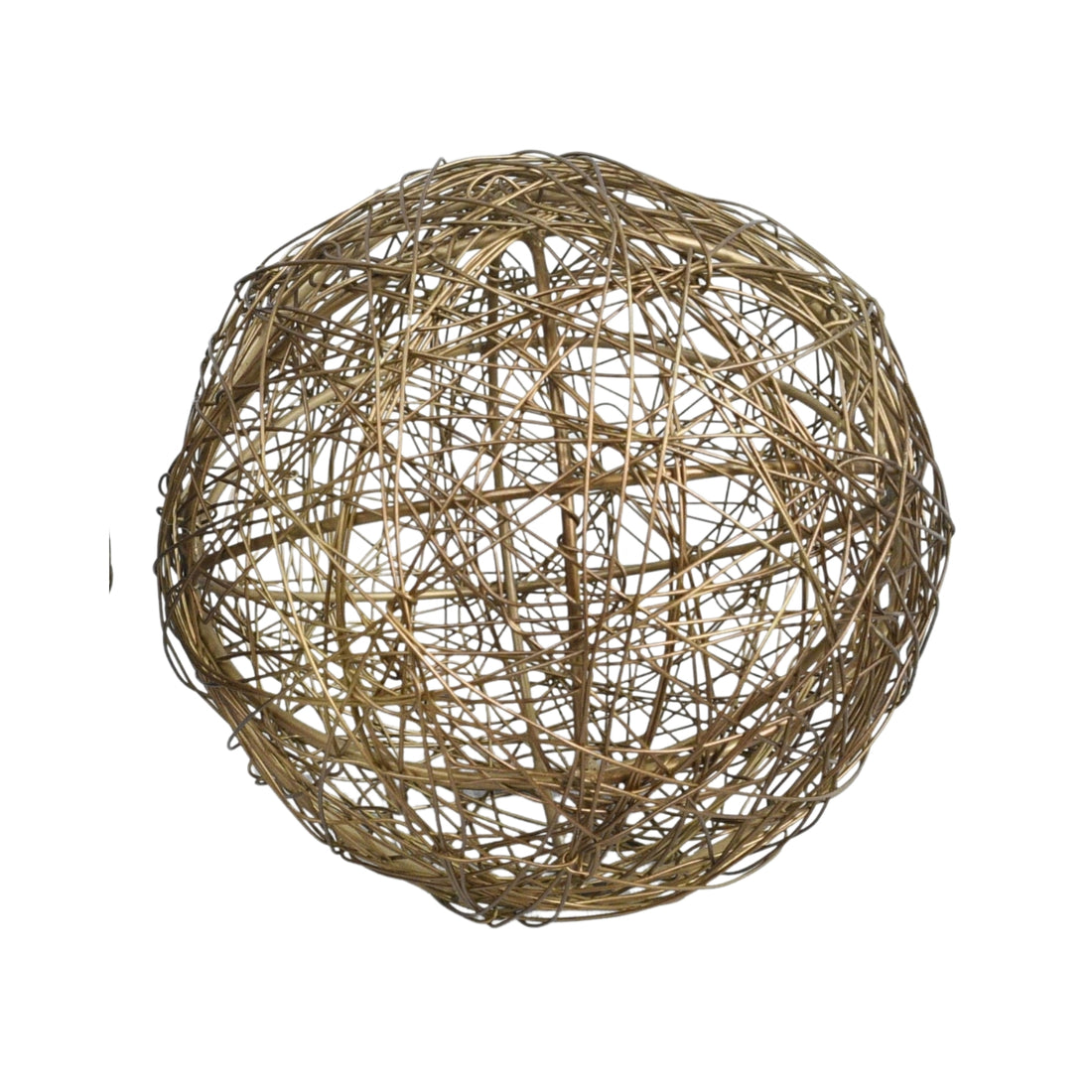 Antique Gold Decorative Wire Ball Large
